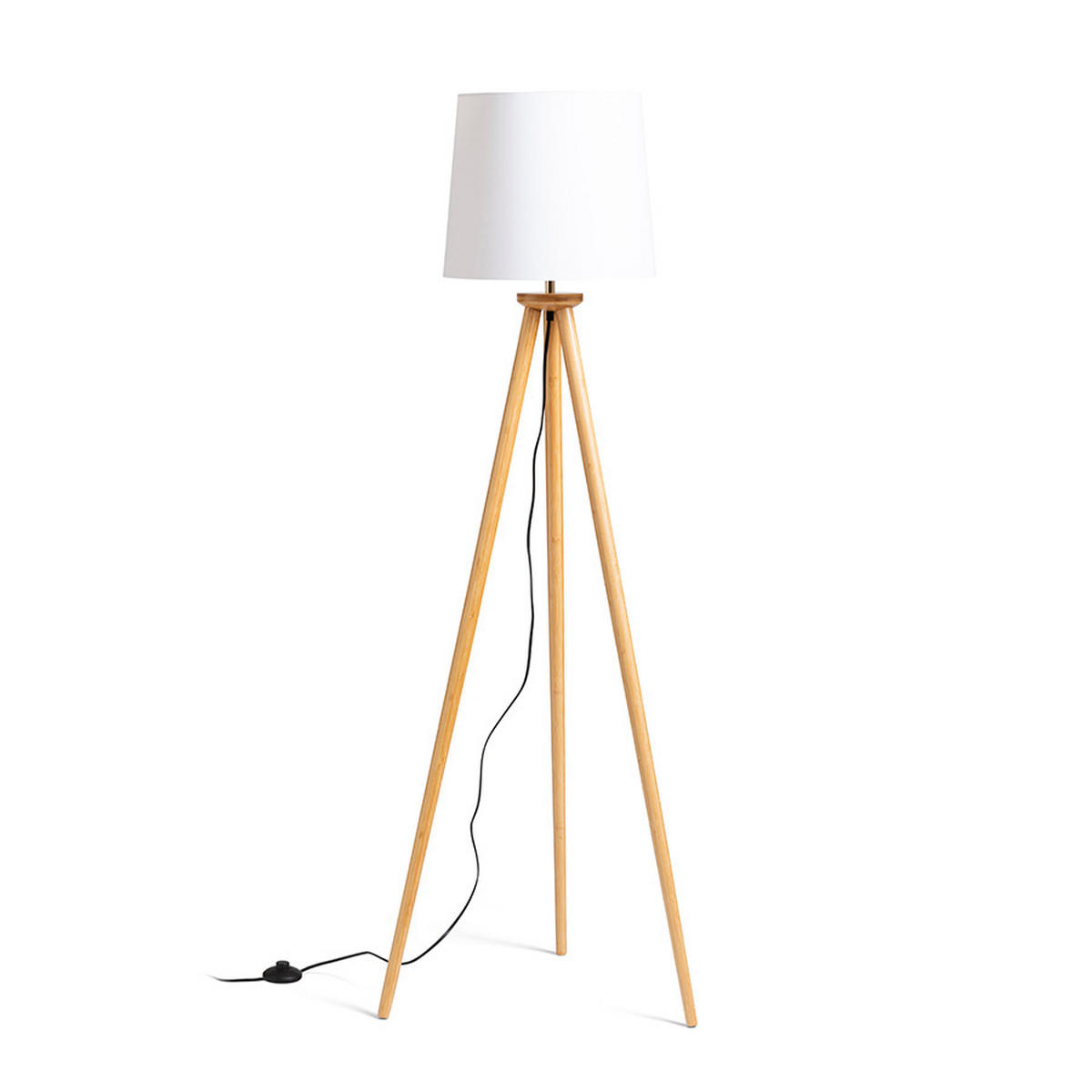 LEUCHTE BASCO bamboo Bambus 15 W - Naturfarben, Naturmaterialien (30/30/135cm) - Rendl