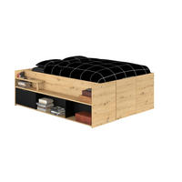 BETT mit Unterbett und Schublade - 140x190/200 cm - Travel - Weiß, Holzwerkstoff (140/200cm) - Calicosy