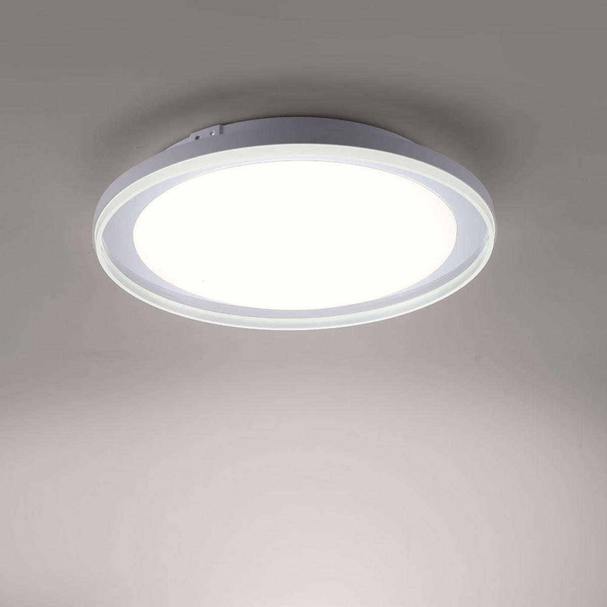 LED DECKENLEUCHTE LARS Weiß - Weiß, Metall (45/45/10cm)