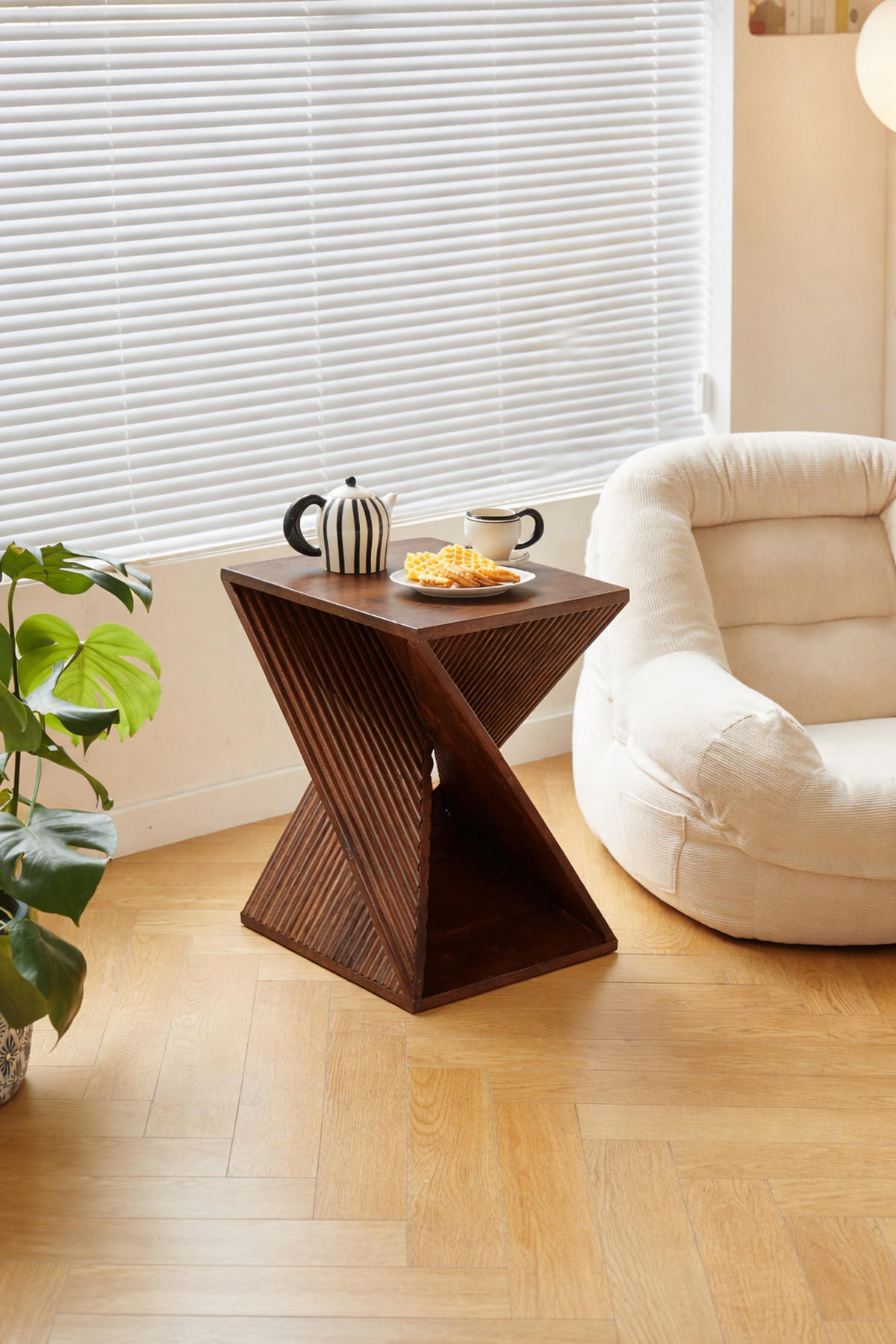 BEISTELLTISCH Braun 35 x 35 x 50 cm - Braun, Holz (35/35/50cm) - Nordlys