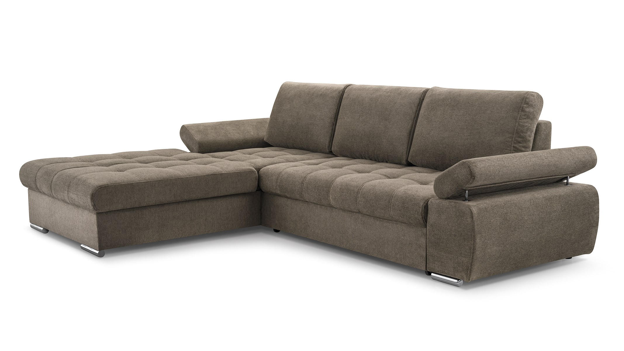 Masseno Ecksofa Beige 277x201 cm