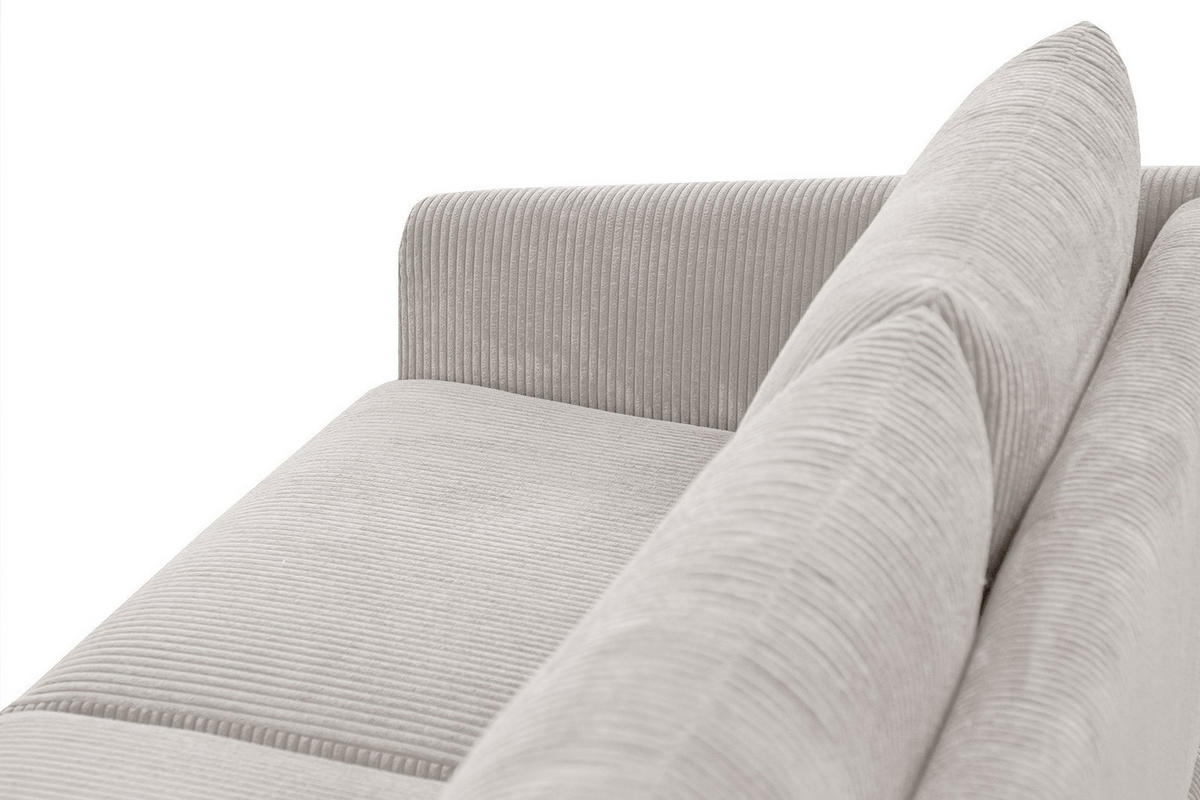 SOFA VILT 3-Sitzer, weiß - Schwarz/Weiß, Holzwerkstoff/Kunststoff (202/89/94cm) - Courtois Laville