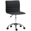 BÜROSTUHL mit Rückenlehne, höhenverstellbar Drehstuhl mit Rollen Schwarz - Schwarz, Kunststoff (52/90/48cm) - HOMCOM