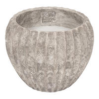 KERZE Yasmeene Beige 20/20/16cm - Beige, Stein (20/16/20cm) - PTMD Collection