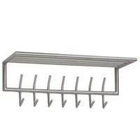 WANDGARDEROBE Metall Silber Modern mit Aufbewahrungsmöglichkeiten - Silberfarben, Metall (75/29/30cm) - KADIMA DESIGN
