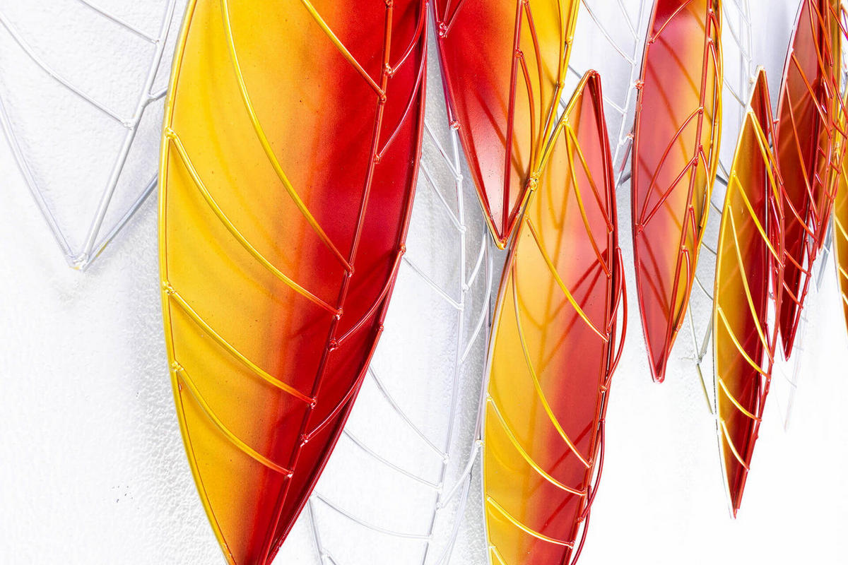 WANDDEKO Orange 117/82 cm - Orange, Metall (7.95/82/8cm) - KUNSTLOFT