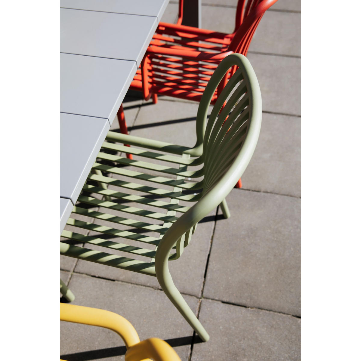 GARTENSTUHL Mante Gelb - 4 er Set - Gelb, Kunststoff (48/80/58cm) - Housecraft Living