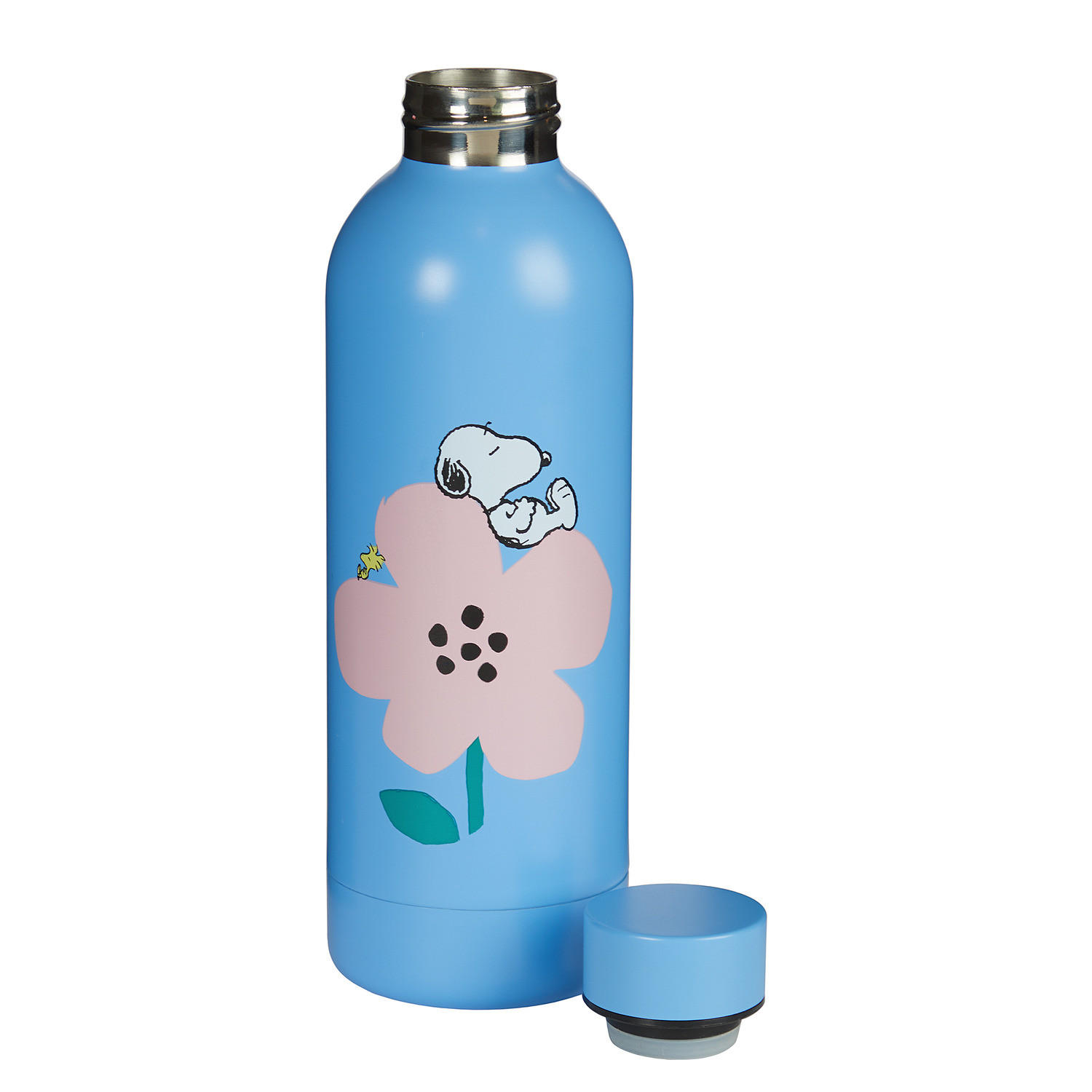 TRINKFLASCHE Peanuts - Blau, Metall (0.5L) - Butlers