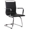 SCHWINGSTUHL Lederlook schwarz - Chromfarben/Schwarz, Textil/Metall (57/96/60cm) - CLP