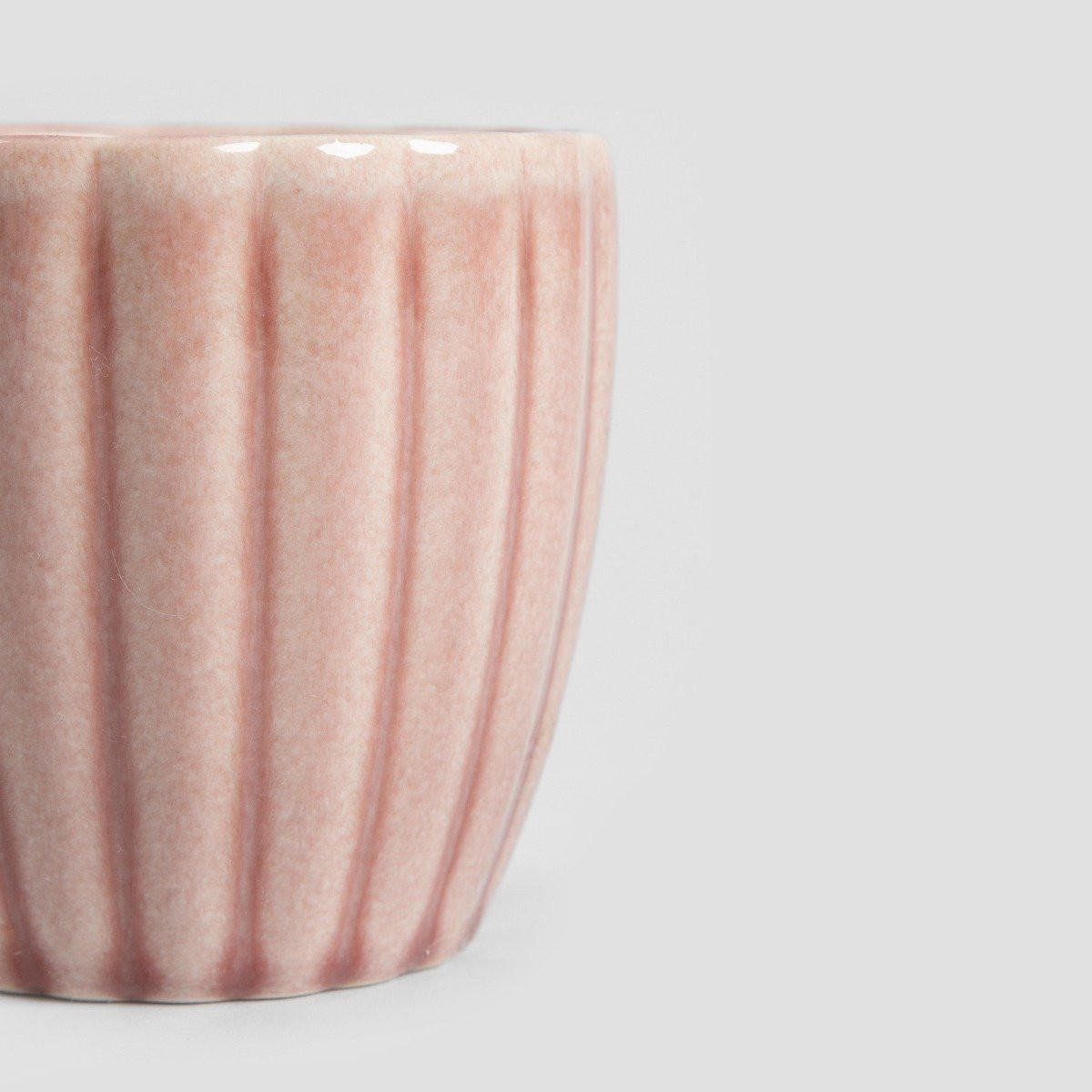 BECHER Melida ohne Henkel rosa 0,2 l 6er-Set - Rosa, Keramik (0.2L) - Homla