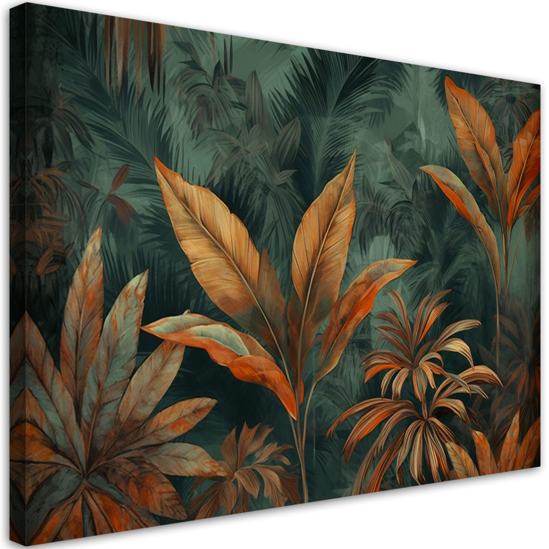 KUNSTDRUCK Grün 120/80 cm - Grün, Textil (120/80cm) - KUNSTLOFT