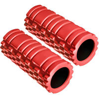 FASZIENROLLE ,leichte Reinigung, 335 x 145 mm,rot - Rot, Kunststoff (14.5/14.5/33.5cm) - tectake
