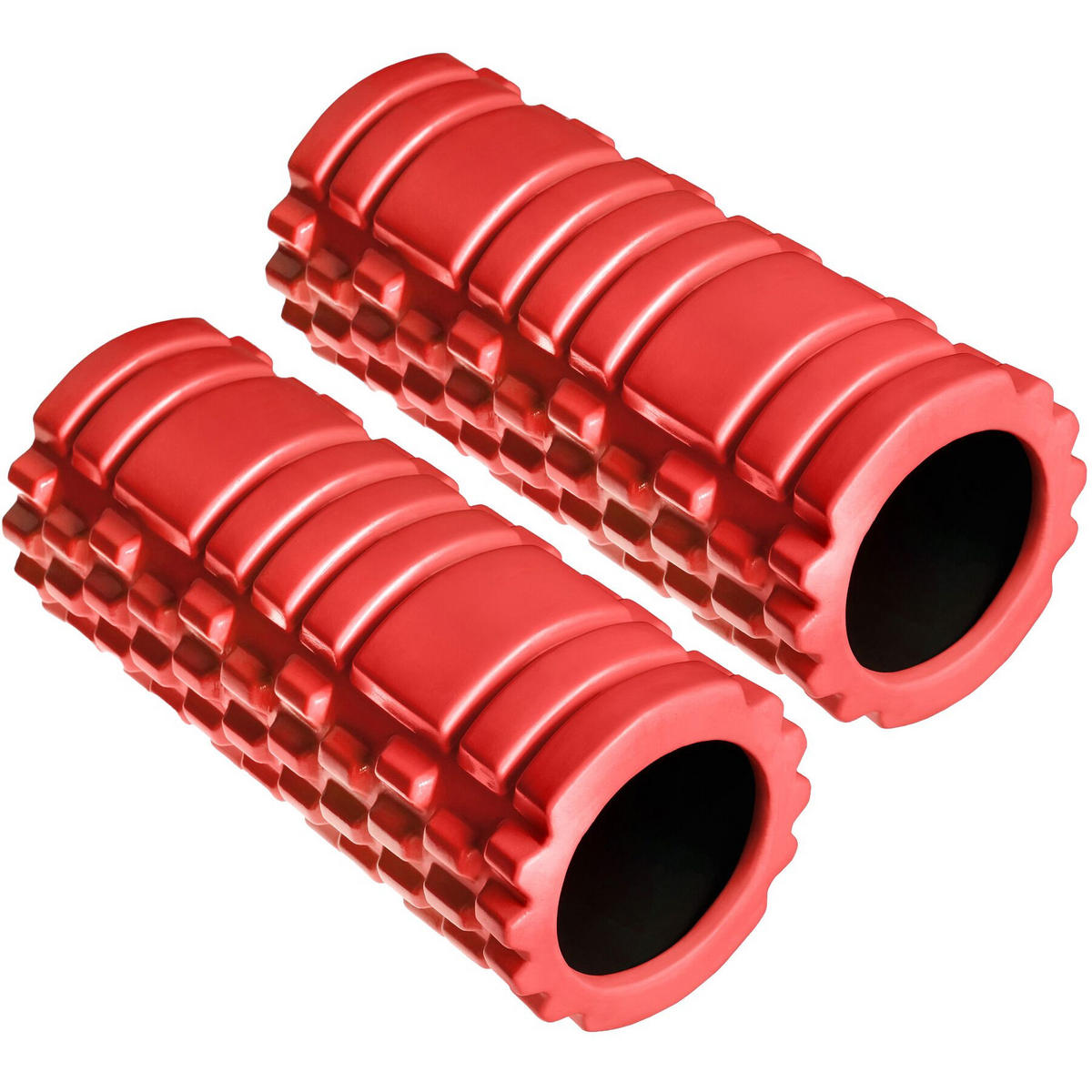 FASZIENROLLE ,leichte Reinigung, 335 x 145 mm,rot - Rot, Kunststoff (14.5/14.5/33.5cm) - tectake