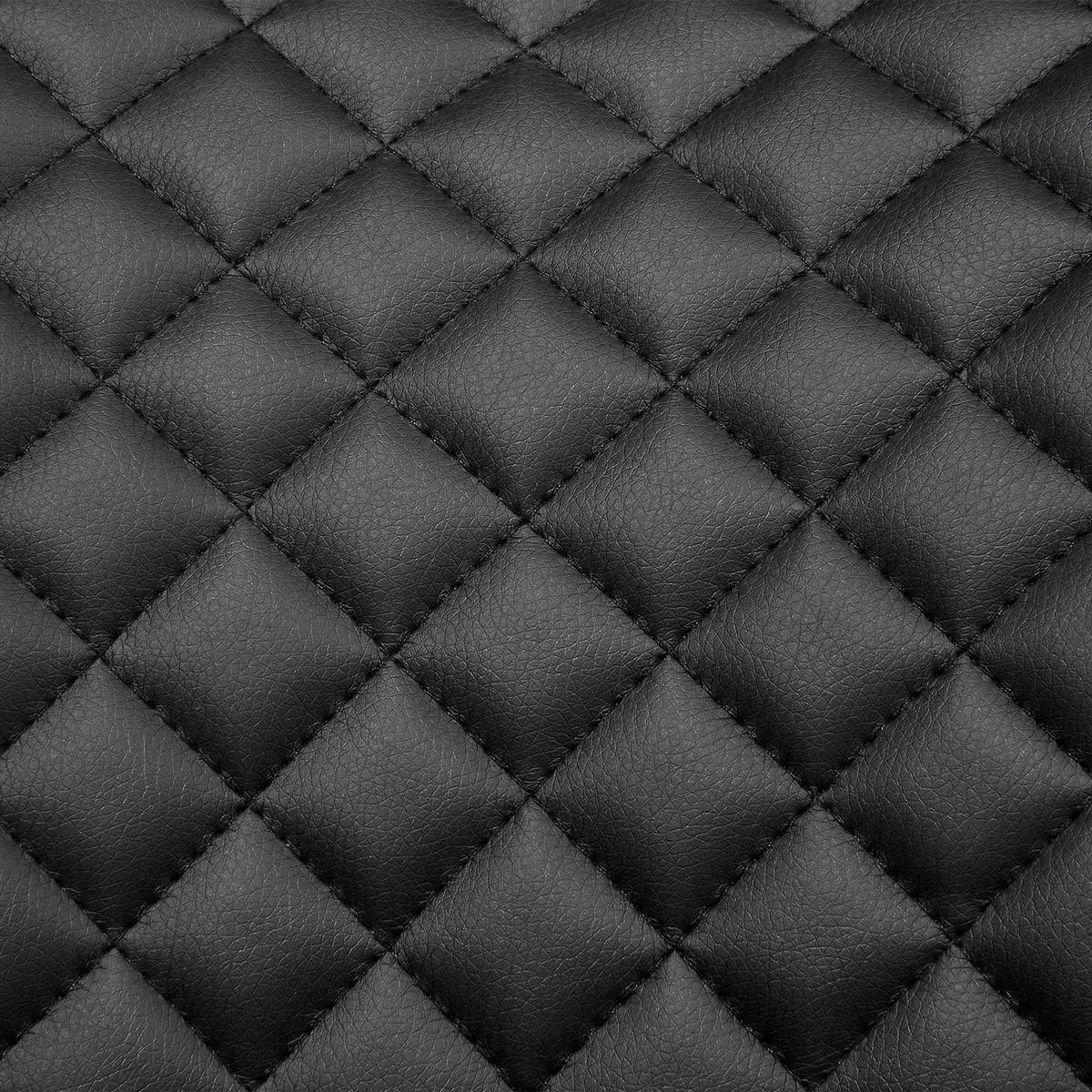 ESSZIMMERSTUHL 2er-Set Kunstleder Schwarz Solano - Schwarz, Textil/Metall (51/82/52cm) - Beliani