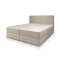 BOXBETT PELLIO 180x200 cm mit Matratze und Topper - Beige - Beige, Holz (180/200cm) - MASSENO