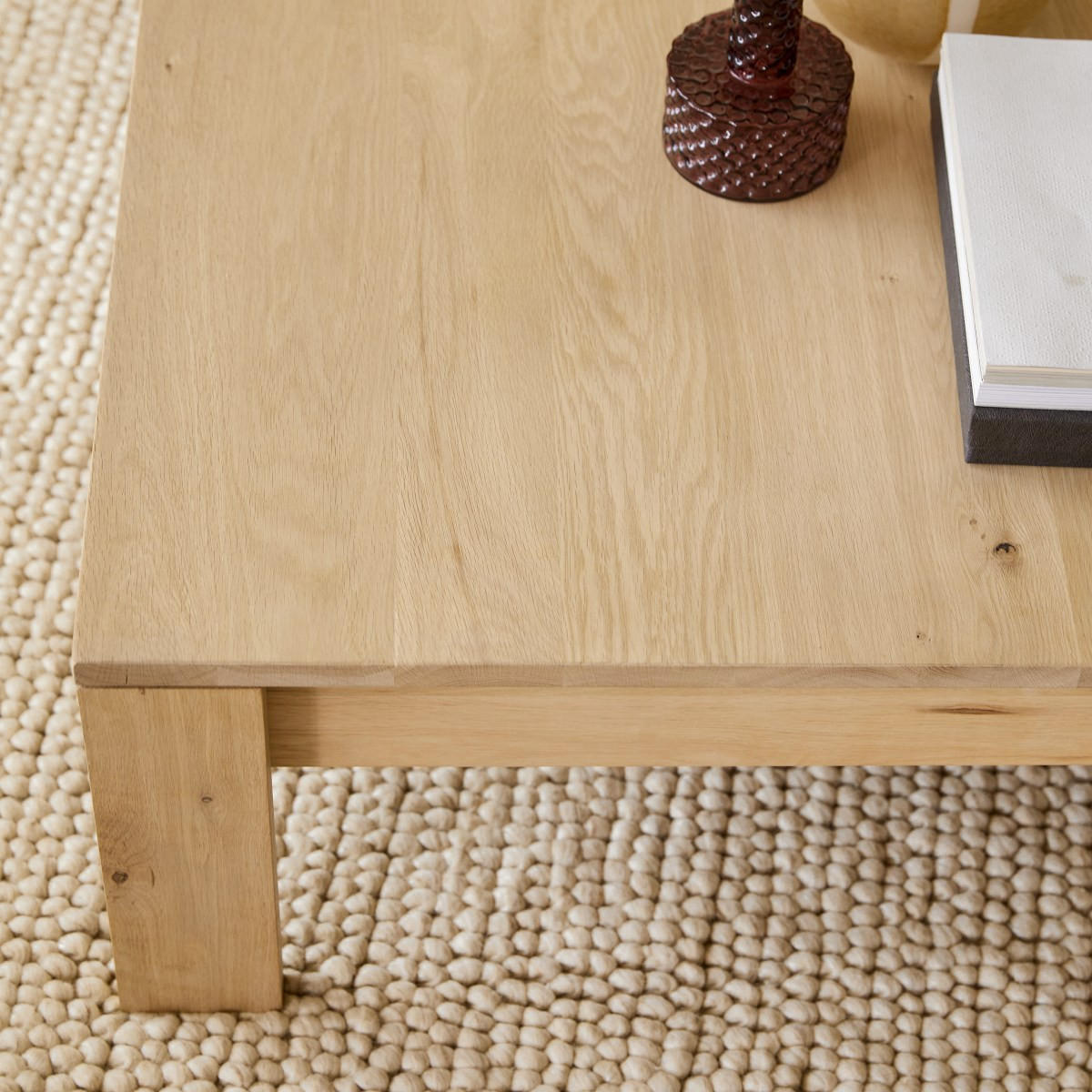 COUCHTISCH Eden Natur aus Eiche - Naturfarben, Holz (80/120/35cm) - Tikamoon