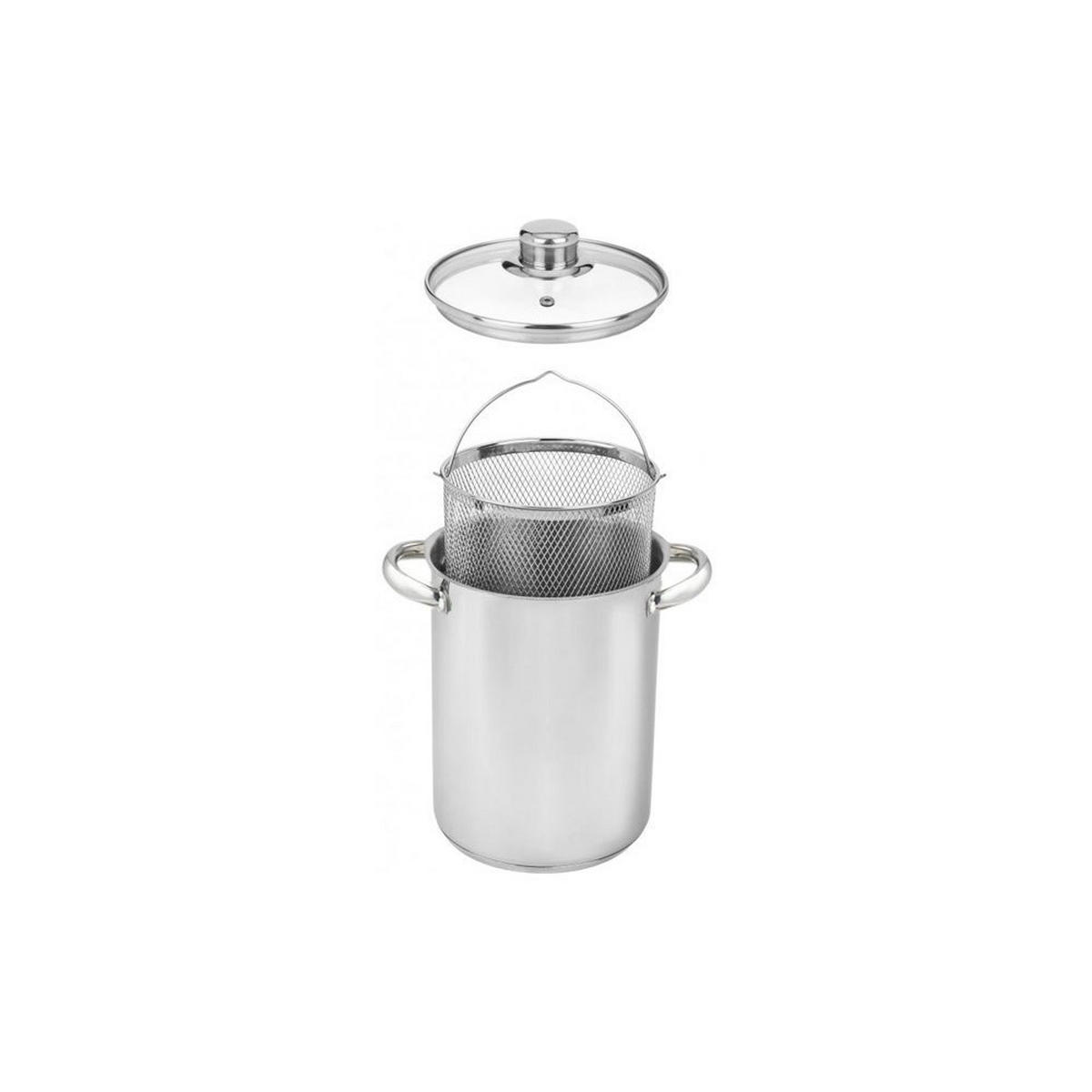 TOPF Silber 16/16/21 cm KH3325 - Silberfarben, Metall (16cm) - Kinghoff 