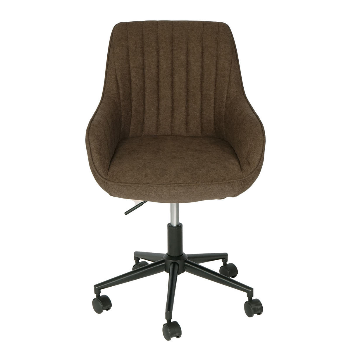 BÜROSTUHL MIT ARMLEHNE Braun - Braun, Textil (58/87/58cm) - MCW
