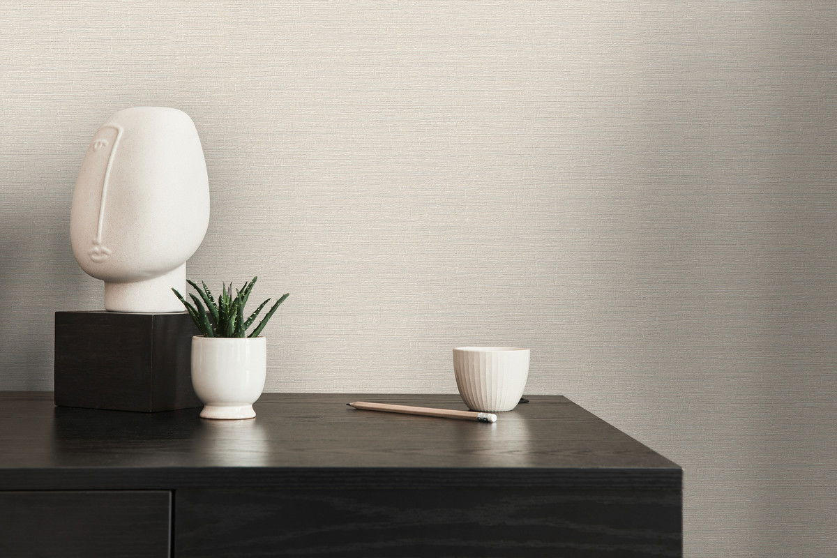 VLIESTAPETE Beige 53/1005 cm - Beige, Textil (53/1cm) - KUNSTLOFT