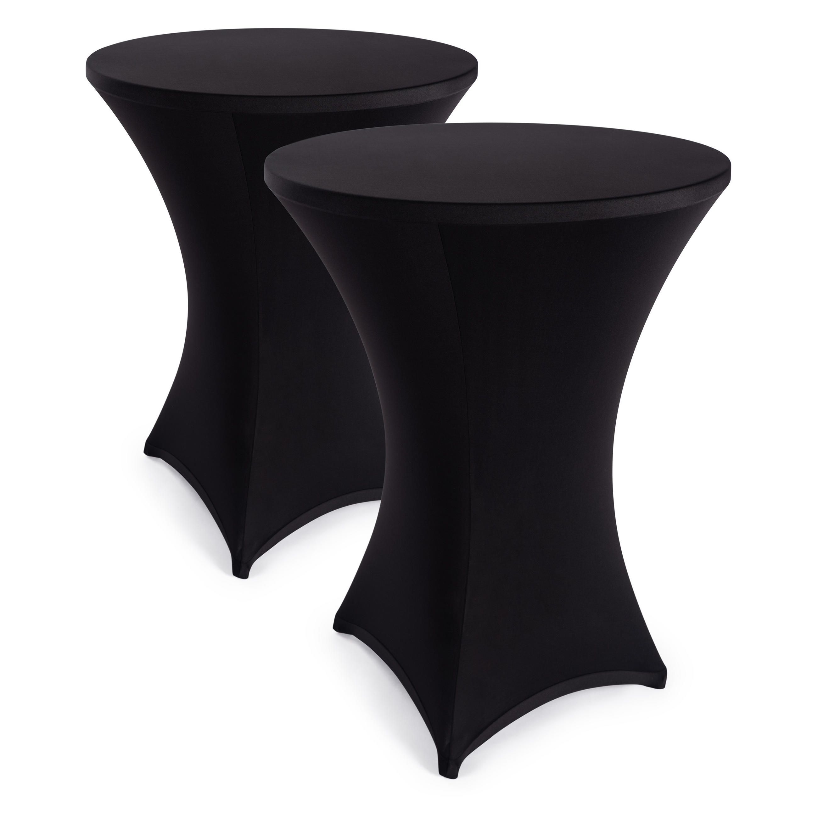 TISCHHUSSEN für Stehtische 60/65 cm, 2er Set, Schwarz - Schwarz, Textil (60/65cm) - Blumtal