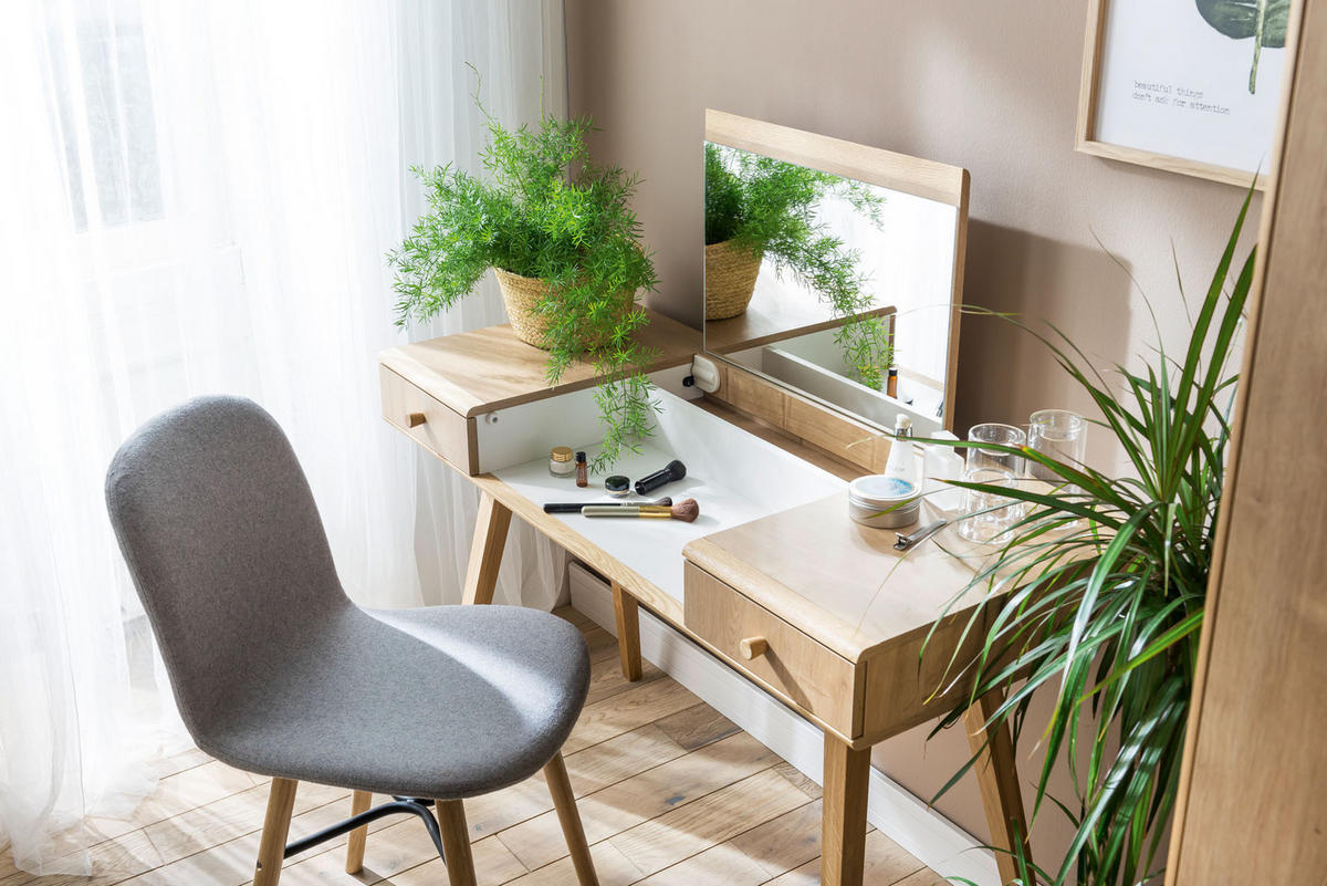 SCHMINKTISCH - Weiß, Holzwerkstoff (120/76/50cm) - Vox Möbel