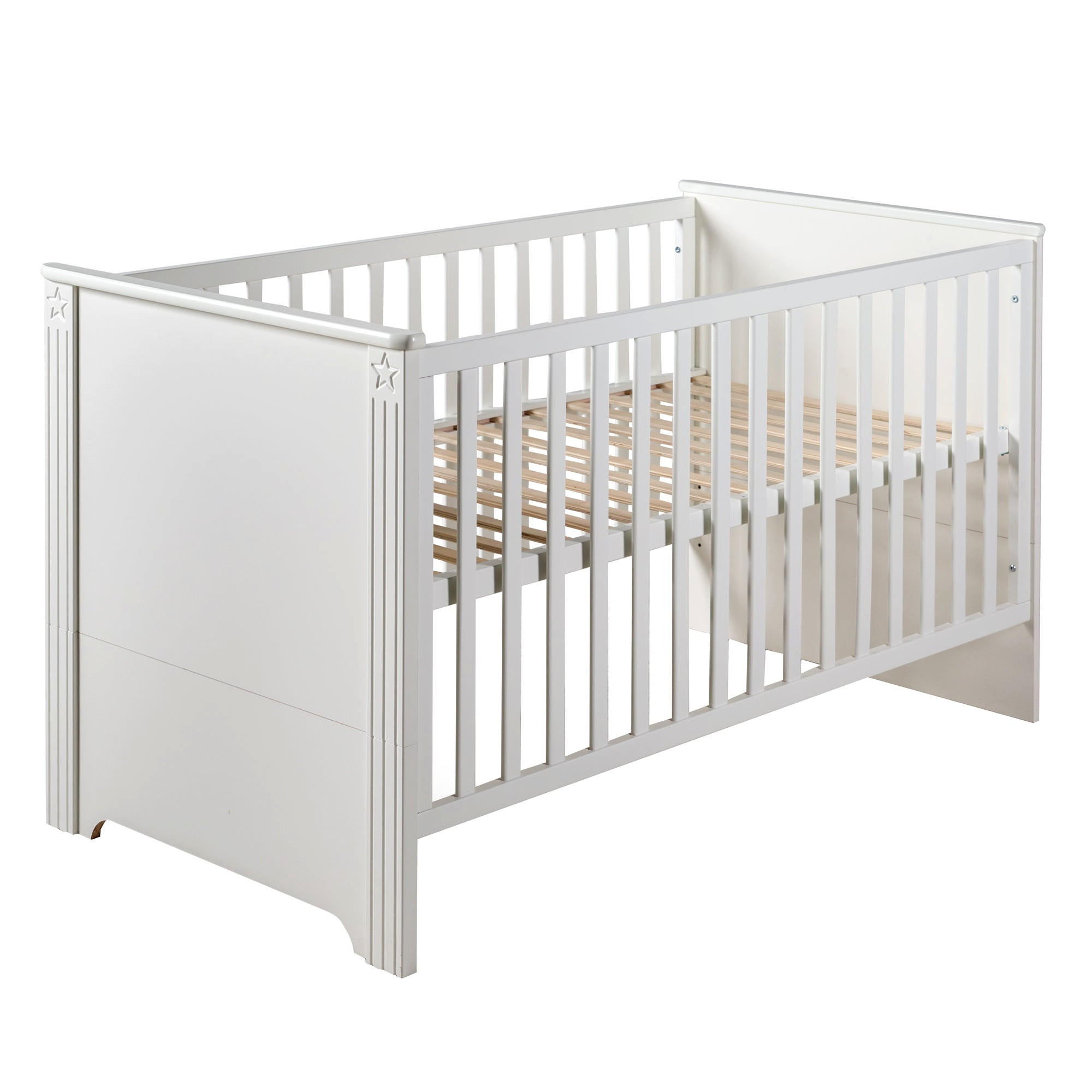 BABYBETT Maxi 70 x 140 cm - Weiß, Holzwerkstoff (70/140cm) - Roba