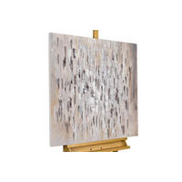 ACRYLBILD HANDGEMALT 80/80 cm - Grau, Holz/Textil (80/80cm) - KUNSTLOFT