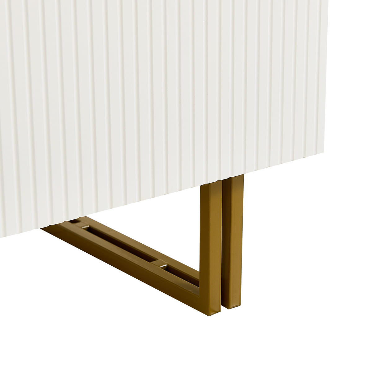 SIDEBOARD DE-37551 160/40/81,5 cm mit 2 Türen und 3 Schubladen Weiß - Weiß, Holzwerkstoff (160/81.5/40cm) - ComfortXL