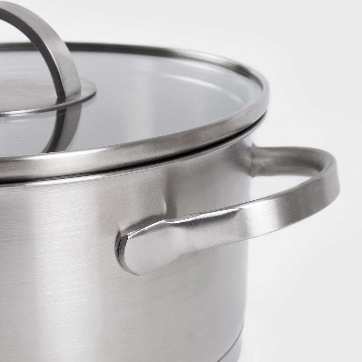 KOCHTOPFSET Eataly 6-teilig - Silberfarben, Metall - Homla