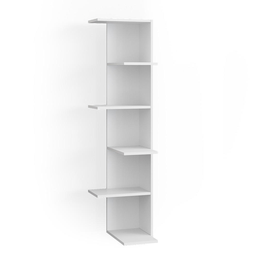 ECKREGAL Tera Weiß 37 x 140.1 cm - Weiß, Holzwerkstoff (37/140.1/37cm) - Vicco