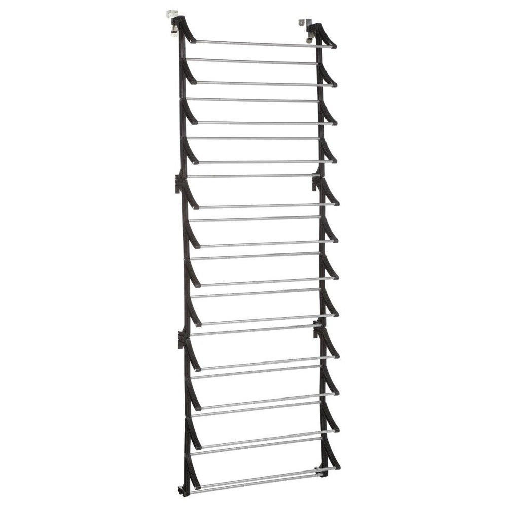 SCHUHBÜGEL Tür-Organizer 63/20/183 cm - Schwarz, Metall (20/183/63cm) - 5five Simply Smart