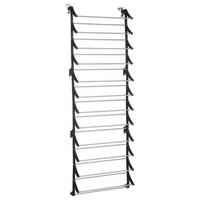 SCHUHBÜGEL Tür-Organizer 63/20/183 cm - Schwarz, Metall (20/183/63cm) - 5five Simply Smart