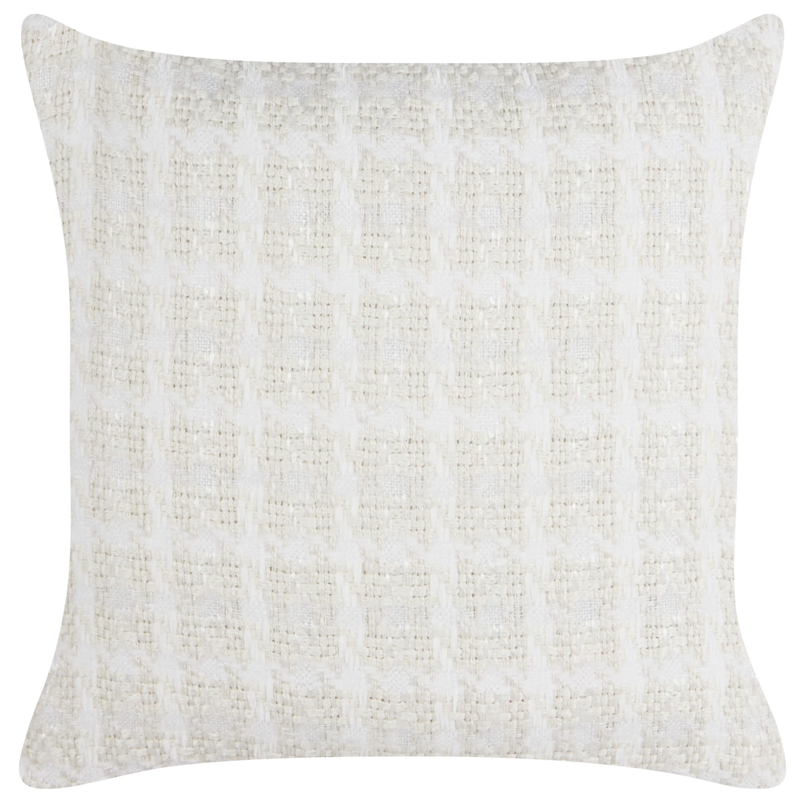 DEKOKISSEN 2er-Set Beige 45/45 cm Douris - Beige/Weiß, Textil (45/45cm) - Beliani