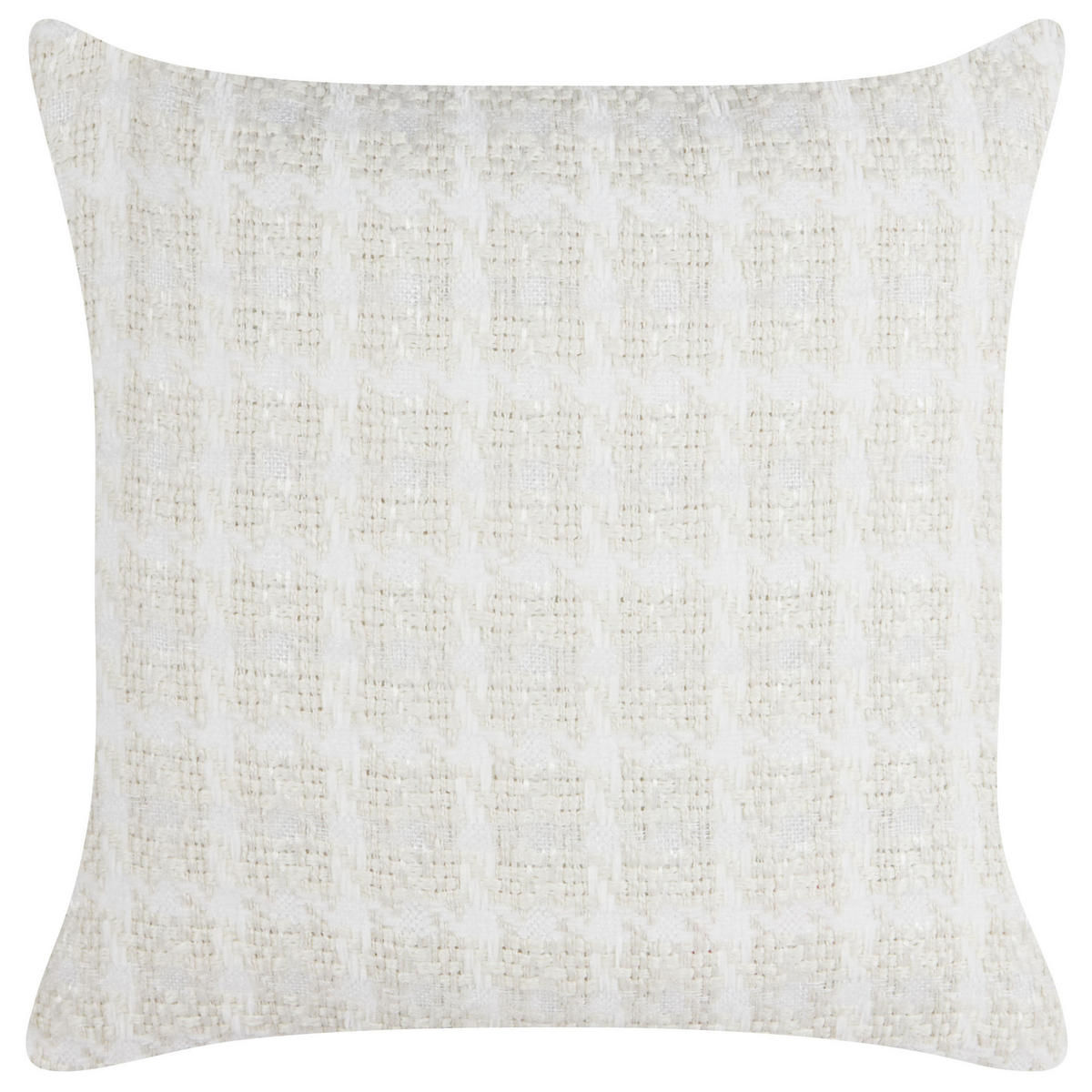 DEKOKISSEN 2er-Set Beige 45/45 cm Douris - Beige/Weiß, Textil (45/45cm) - Beliani