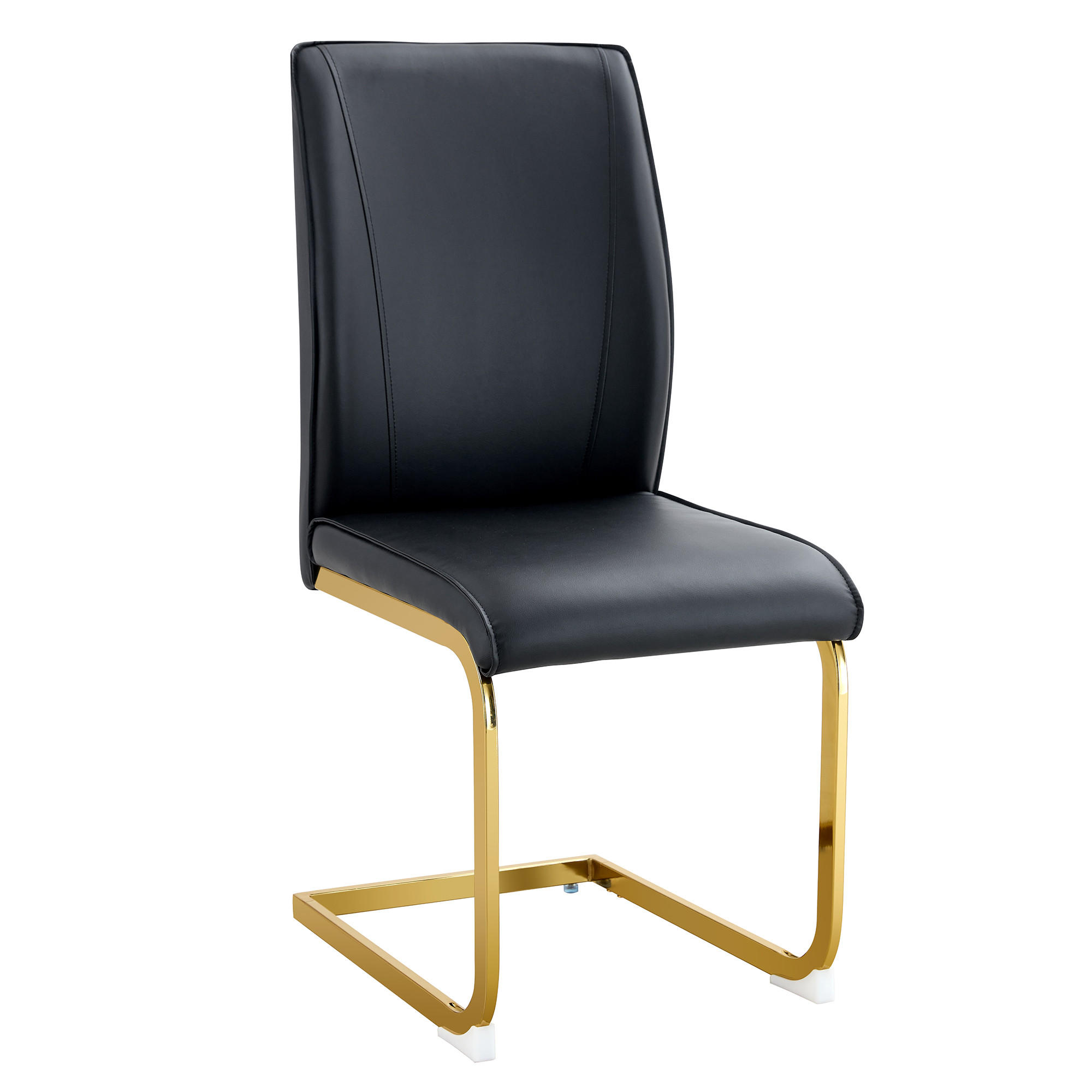 SCHWINGSTUHL DE-36538 2er-Set mit PU-Bezug und Metallbeinen Schwarz - Schwarz, Metall (44.5/99/44cm) - ComfortXL