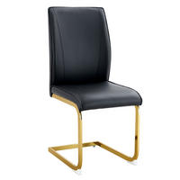 SCHWINGSTUHL DE-36538 2er-Set mit PU-Bezug und Metallbeinen Schwarz - Schwarz, Metall (44.5/99/44cm) - ComfortXL