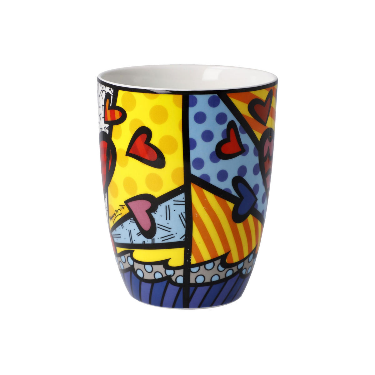KÜNSTLERTASSE Romero Britto - A New Day, Fine Bone China, Bunt, 400 ml - Multicolor, Keramik (0.4L) - Goebel