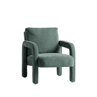 LESESESSEL Runa Grün 72 cm x 81 cm - Grün, Textil (72/81/79cm) - Klast Home