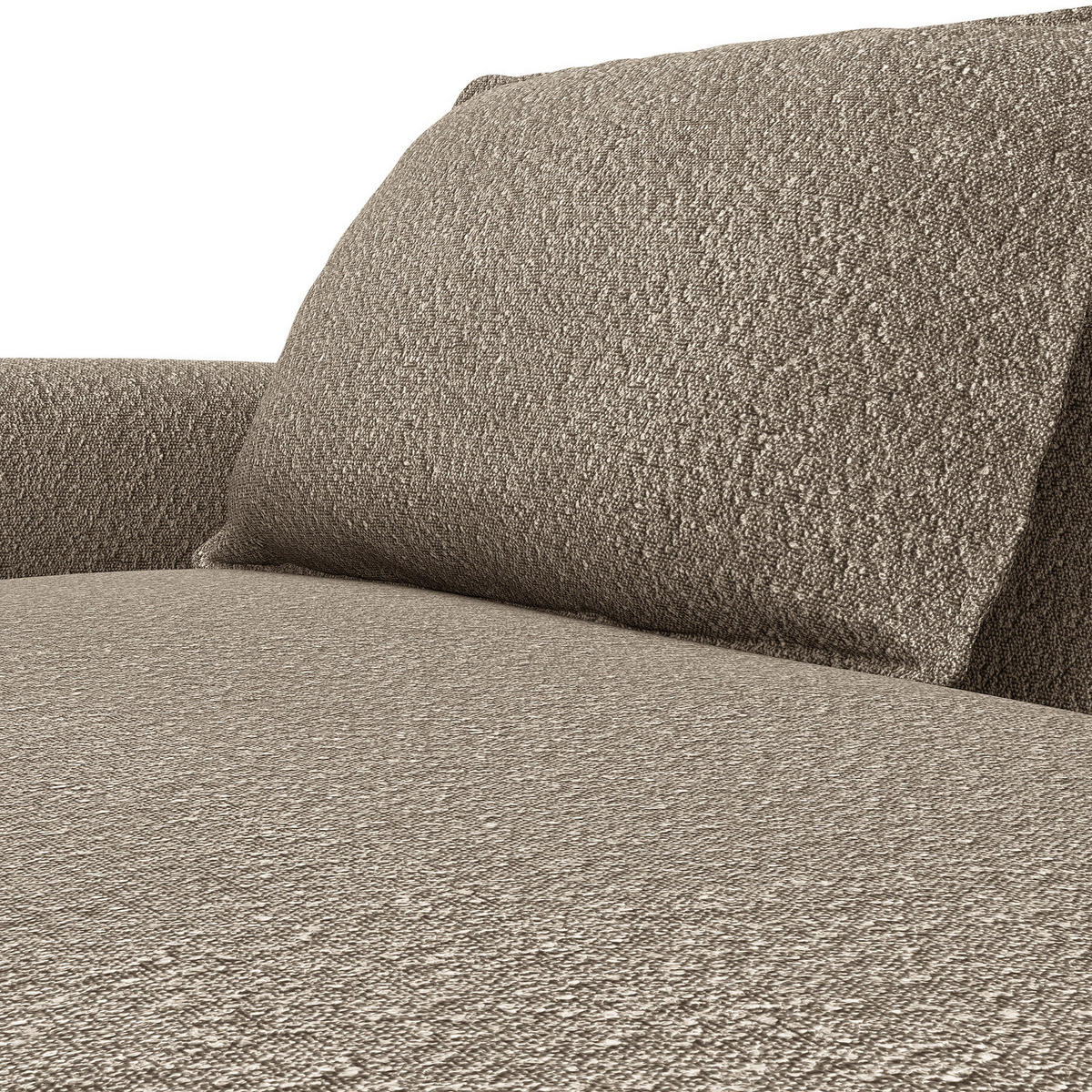 2,5-SITZER SOFA - Beige, Textil (217/82/156cm) - home24