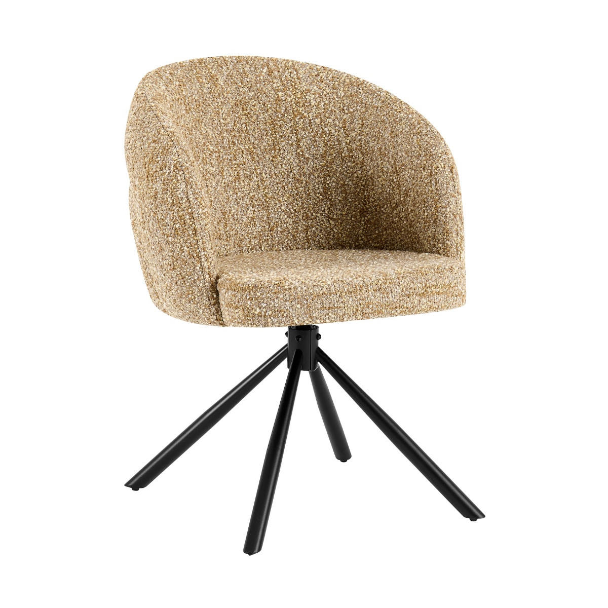 ESSZIMMERSTUHLE 2er Set Drehbar aus Stoff, taupe - Taupe, Textil (63/83/65cm) - Giga Meubel