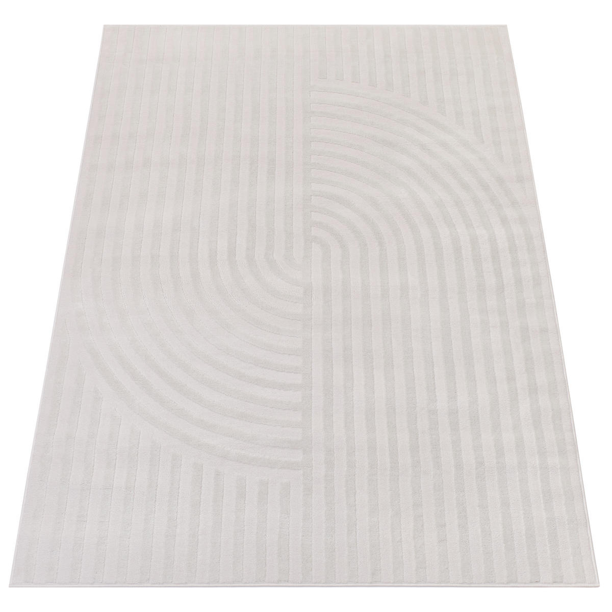 TEPPICH HYGGE Weiß 120/170 cm - Weiß, Kunststoff (120/170cm) - Tapiso