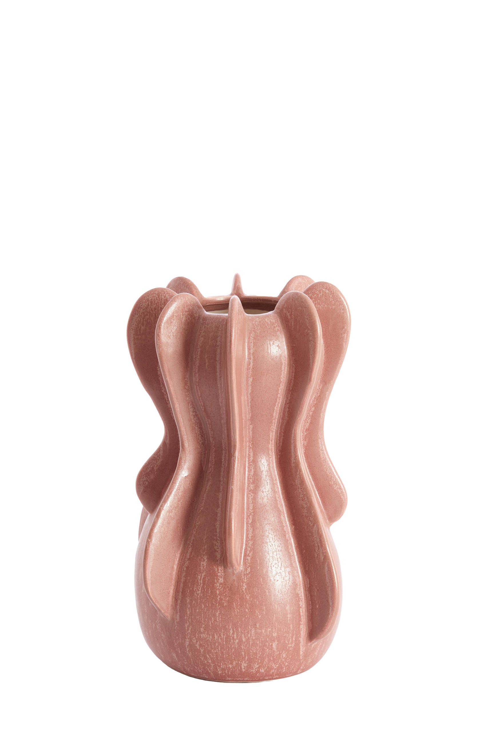 VAZE Magome Rot 16/16/27 cm - Rot, Keramik (27cm) - Light & Living