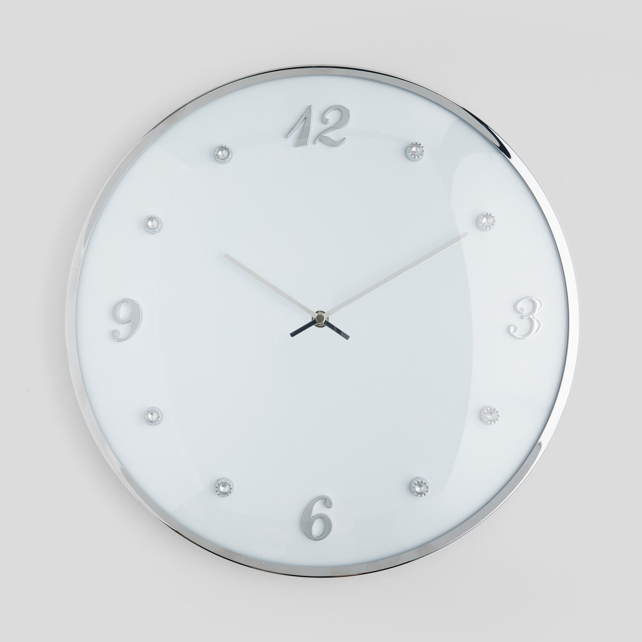 WANDUHR Diamondo - Weiß, Metall (41/3/41cm) - home&you