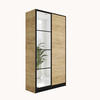 KLEIDERSCHRANK EDEN 2-Türen v1 - 105x205x39 cm - Eiche Craft Gold - Honigeiche, Holzwerkstoff (105/205/39cm) - Kier Furniture