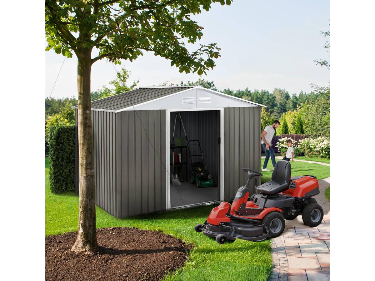 METALL-GARTENHAUS dallas Taupe - Taupe, Metall (213/195/191cm) - Habitat Garten