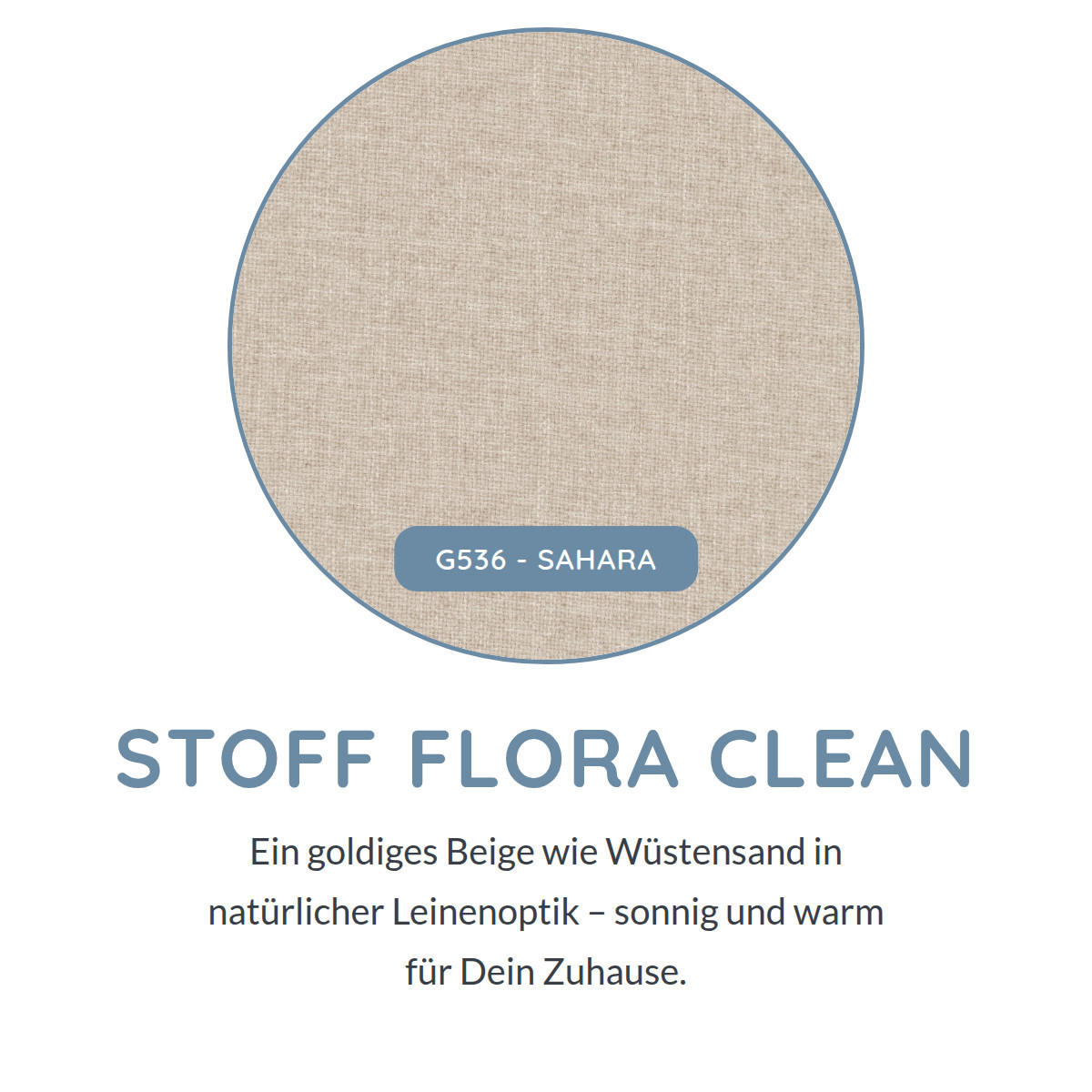 2-SITZER Carlisle Chenille Beige 183/97/93 cm - Sahara, Kunststoff/Textil (183/93/97cm) - foamnova