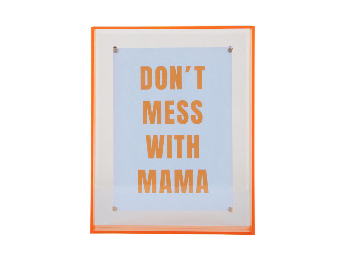 BILDERRAHMEN Gayo Acrylic Orange 3/17/22 cm - Orange, Kunststoff (17/22/3cm) - Present Time