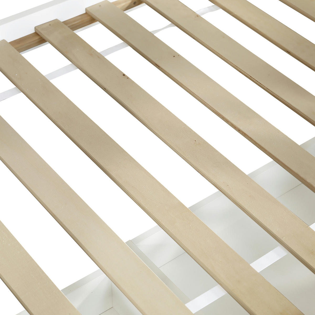 ETAGENBETT 90/200 cm DE-32744 mit Stauraumleiter und Schubladen Weiß - Weiß, Holz (90/200cm) - ComfortXL