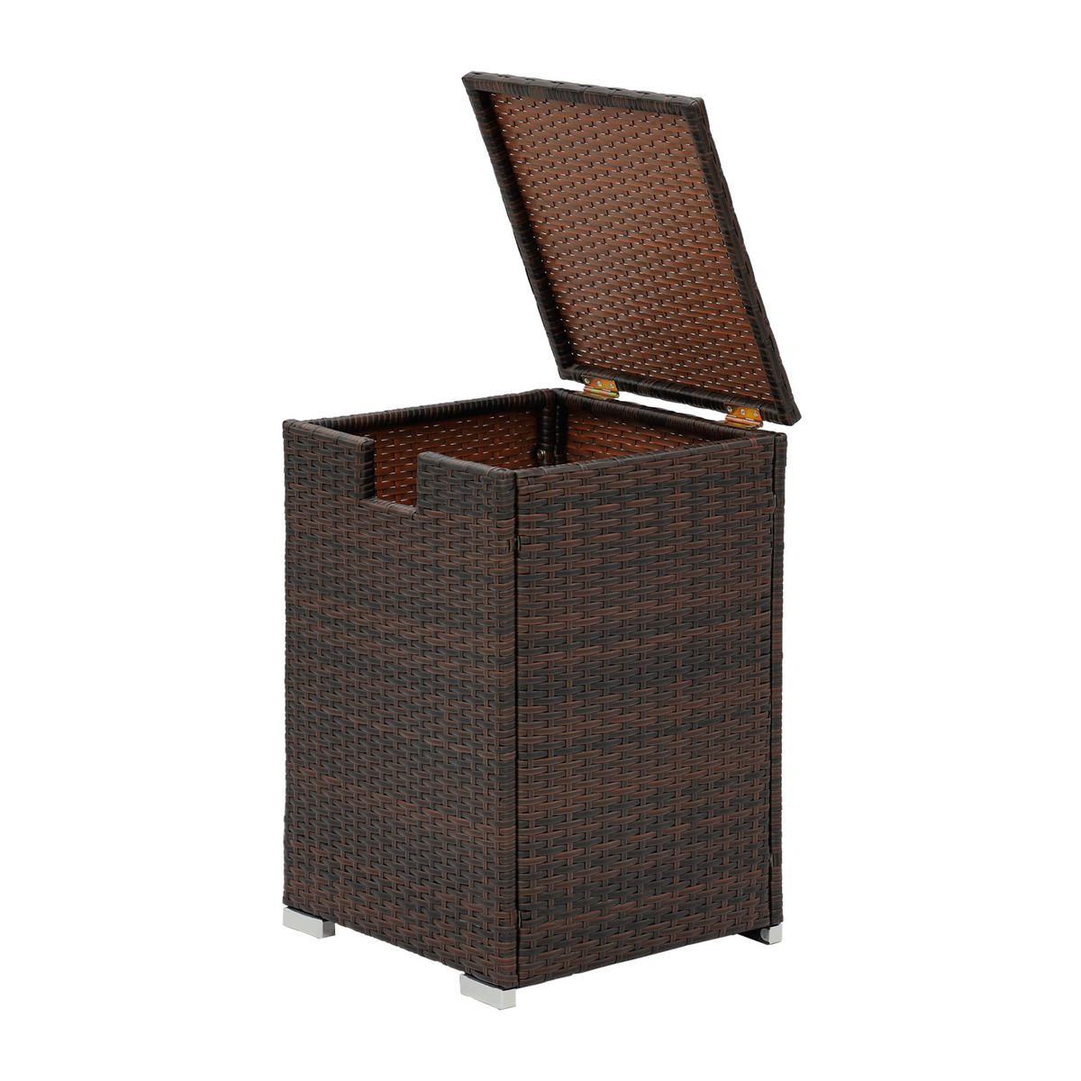 GARTENTISCH Braun - Braun, Metall (59.7/40.6/59.7cm) - Teamson Home