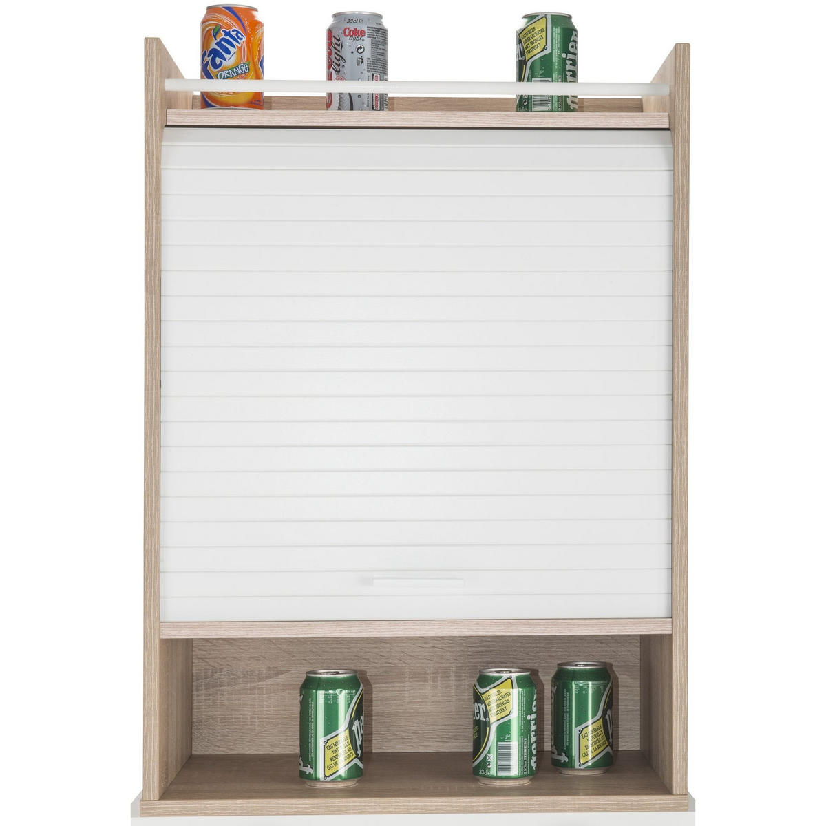 KÜCHENOBERSCHRANK mit Rolladentür 35/54/77cm - Eichefarben, Holzwerkstoff (54/77/35cm) - Simmob